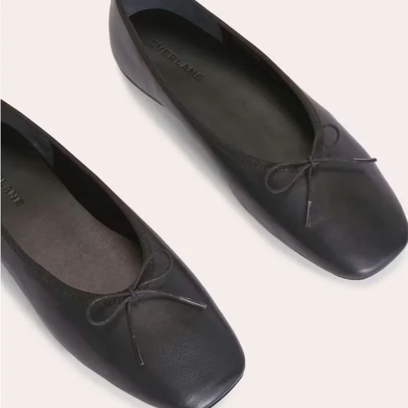 Everlane Italian Leather Day Ballet Flat Black - Picture 6 of 7